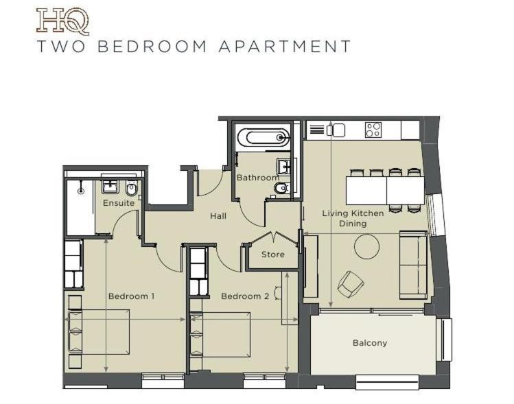 Luxury 2 Bedroom Apartment With Free Parking In The Heart Of York Bagian luar foto